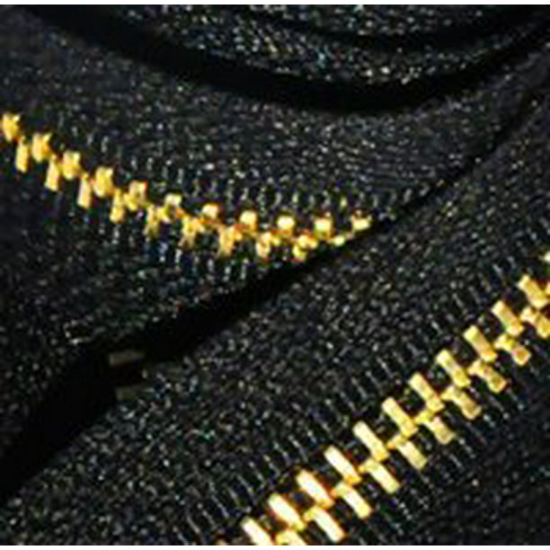 1 Zipper//pack 33 Medium Weight Jacket Zipper YKK #5 Brass ~ Separating ~ 580 Black